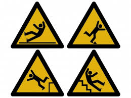 slip and fall warnings