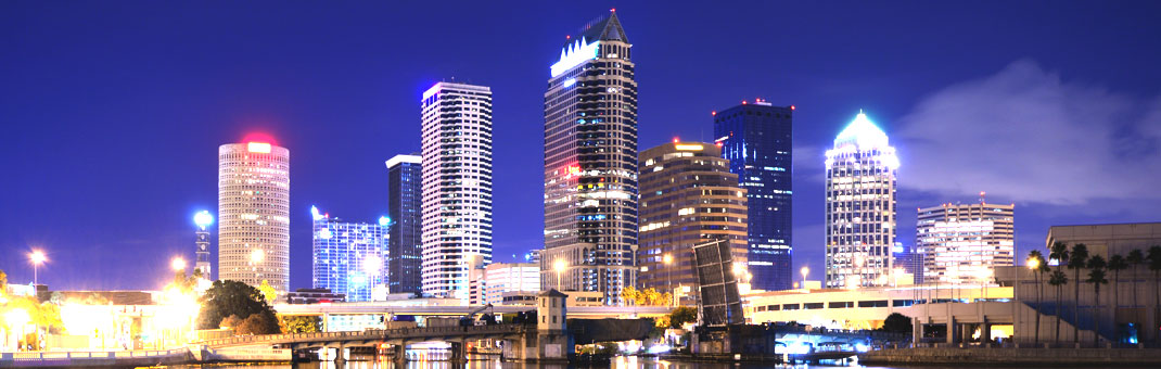Tampa Skyline at night